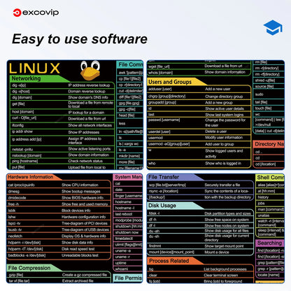 EXCOVip - Linux Commands Mousepad